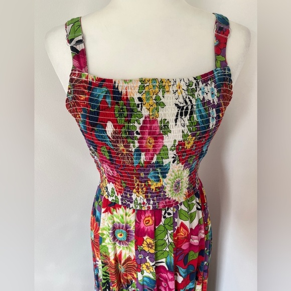 Floral Multicolor Women's Dress - Picture 3 of 5